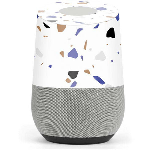 White Terrazzo Google Home Skin